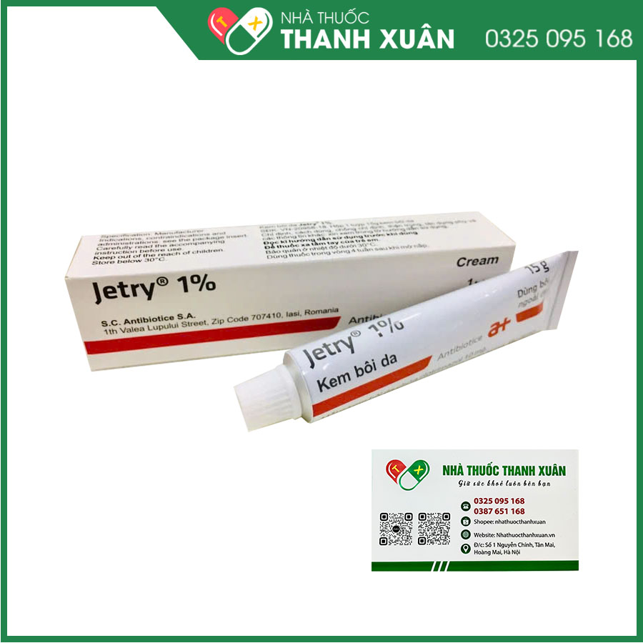 Thuốc Jetry 1% điều trị nấm và lang ben